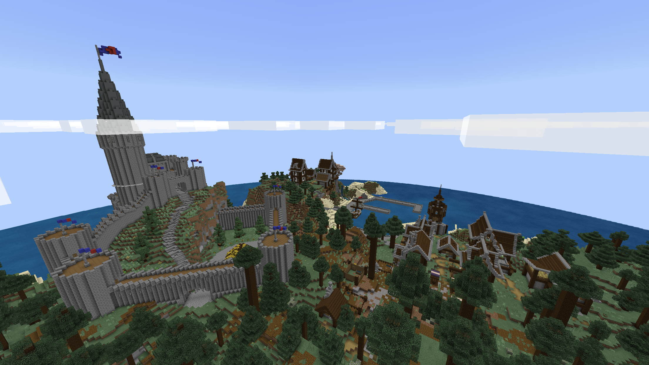 Minecraft — medieval castle